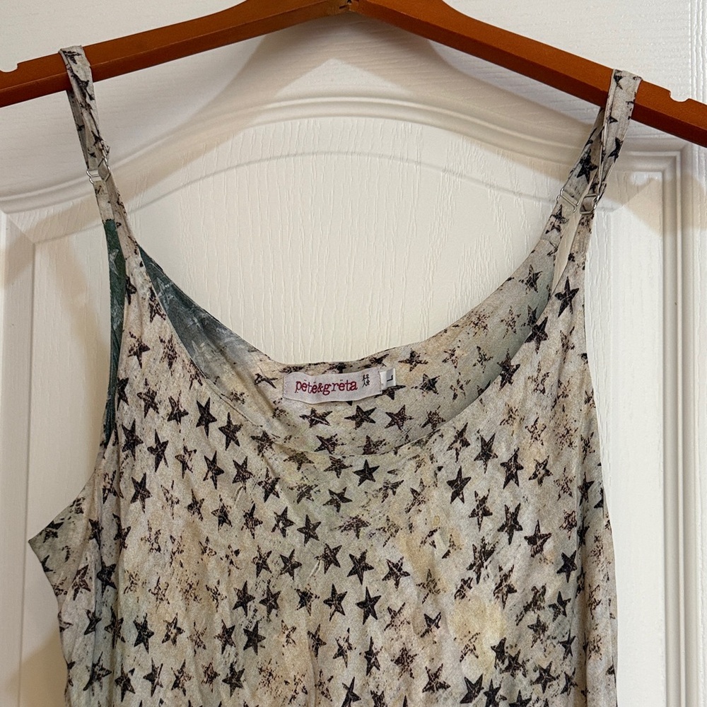 Pete & Greta Johnny Was Sleeveless Star-Print Maxi Dress - Picture 2 of 5